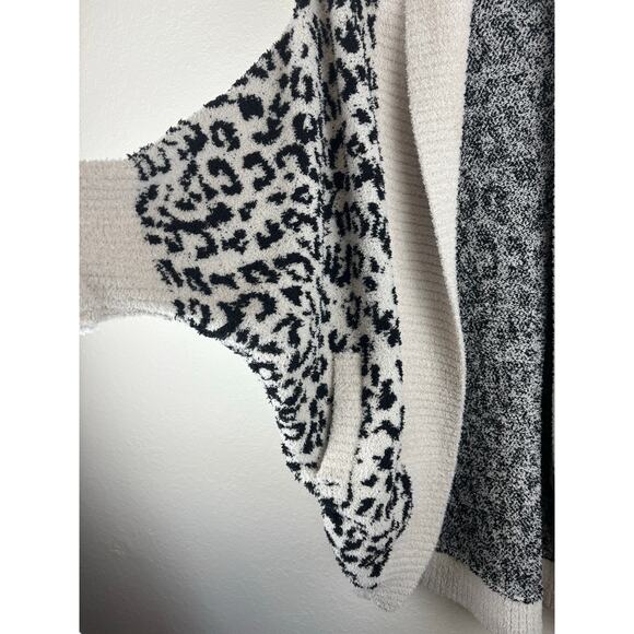 Sweet Lovely By Jen Long Cardigan Black and White Animal Print 2XL - Picture 4 of 8